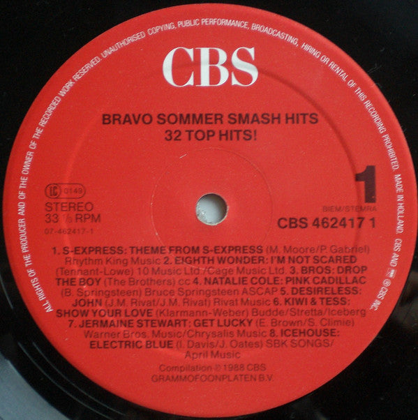 Various : Bravo Sommer Smash Hits - 32 Top Hits! (2xLP, Comp)