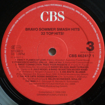 Various : Bravo Sommer Smash Hits - 32 Top Hits! (2xLP, Comp)
