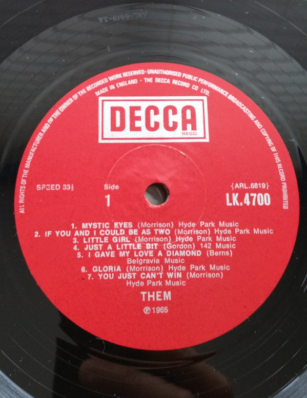 Them (3) : The "Angry" Young Them! (LP, Album, Mono, RP)