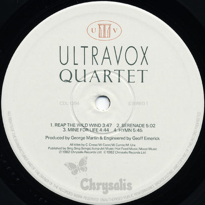 Ultravox : Quartet (LP, Album)