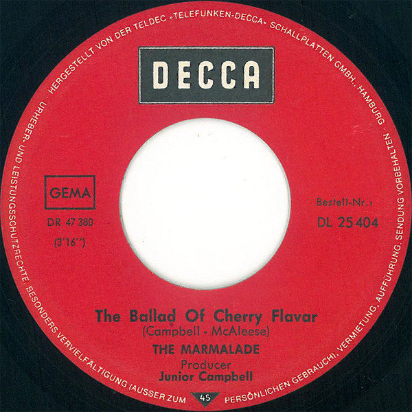 The Marmalade : Rainbow (7", Single)