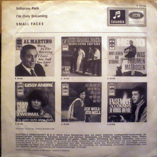 Small Faces : Itchycoo Park (7", Single)