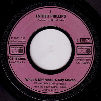 Esther Phillips : What A Diff'rence A Day Makes (7", Single)