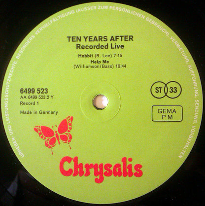 Ten Years After : Recorded Live (2xLP, Album)