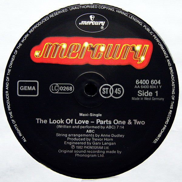 ABC : The Look Of Love (Parts One, Two, Three & Four) (12", Maxi, RE)