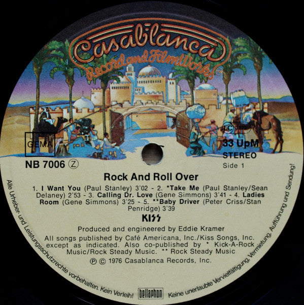 Kiss : Rock And Roll Over (LP, Album, RE)