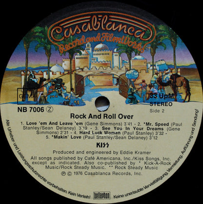 Kiss : Rock And Roll Over (LP, Album, RE)