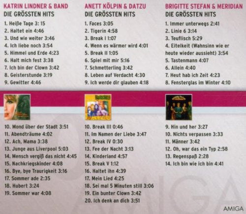 Katrin Lindner & Band* / Anett Kölpin & Datzu / Brigitte Stefan & Meridian* : Die Grössten Hits (3xCD, Comp, Box)