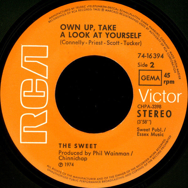 The Sweet : Teenage Rampage (7", Single)