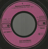 Rainhard Fendrich : Auf Und Davon. (7", Single)