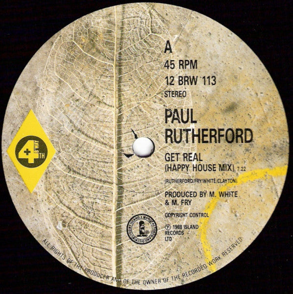 Paul Rutherford : Get Real (12", Single)