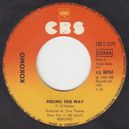 Kokomo : I Can Understand It / Feeling This Way (7", Single)