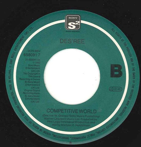 Des'ree : Why Should I Love You? (7", Single)
