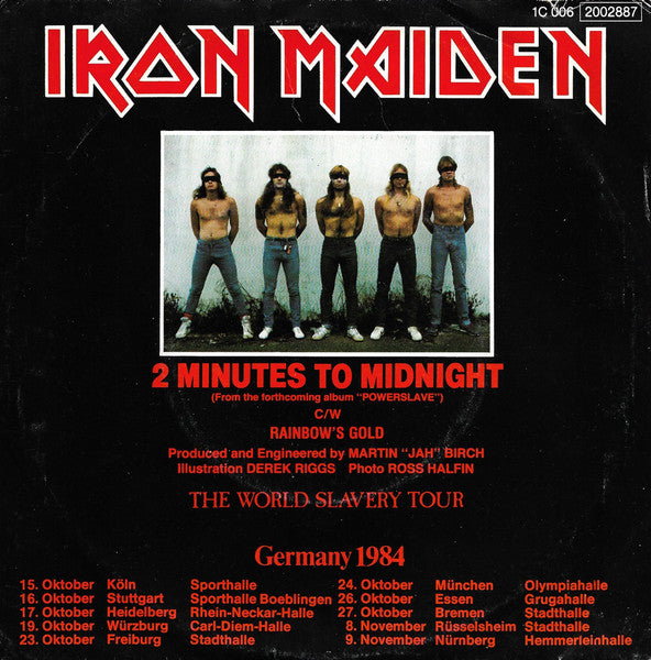 Iron Maiden : 2 Minutes To Midnight (7", Single)