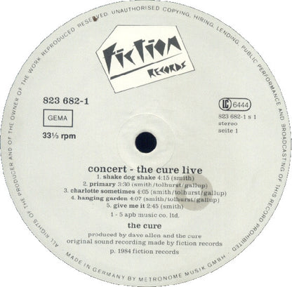 The Cure : Concert - The Cure Live (LP, Album)