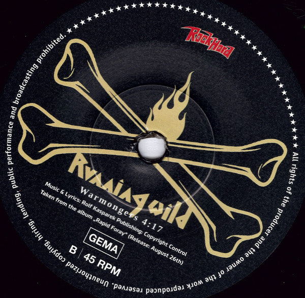 Sodom / Running Wild : Inside My Crosshairs / Warmongers (7", Single)