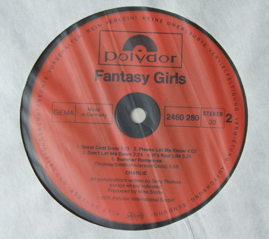 Charlie (5) : Fantasy Girls (LP, Album)