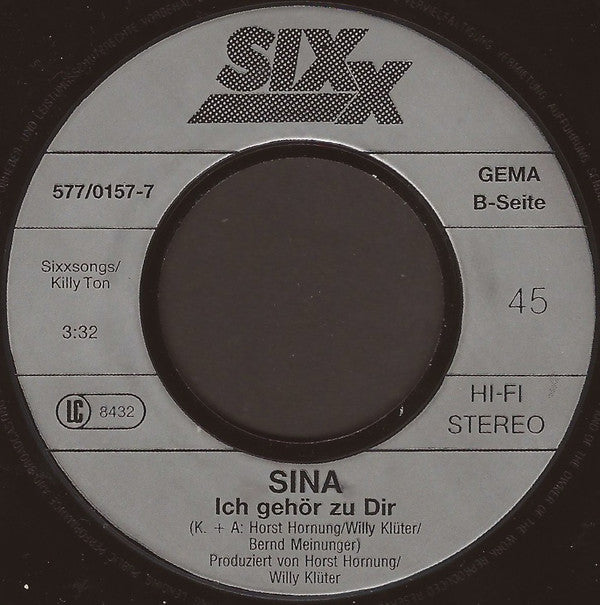 Sina (6) : Immer Nur Du (7", Single)