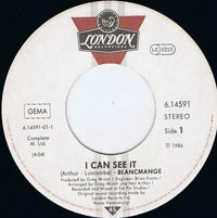 Blancmange : I Can See It (7", Single)