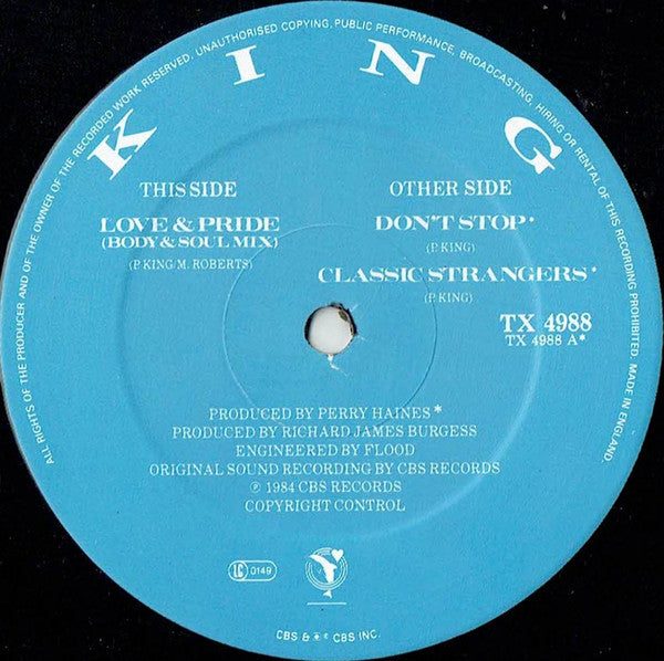 King : Love & Pride (Body & Soul Mix) (12", Single)