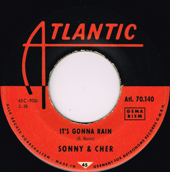 Sonny & Cher : I Got You Babe / It's Gonna Rain (7", Single)