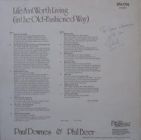 Paul Downes (4) & Phil Beer : Life Ain't Worth Living (In The Old-Fashioned Way) (LP, Album)