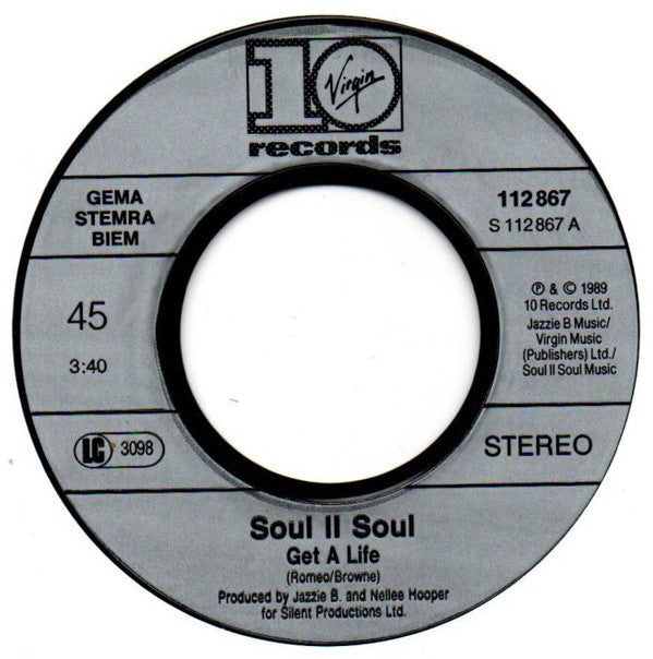 Soul II Soul : Get A Life (7", Single)