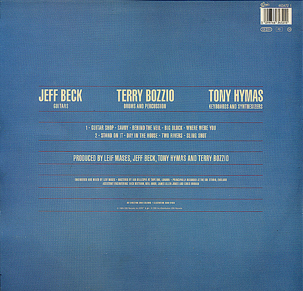 Jeff Beck With Terry Bozzio And Tony Hymas : Jeff Beck's Guitar Shop (LP, Album)