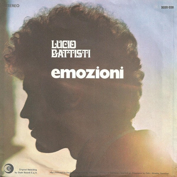 Lucio Battisti : Emozioni  (7", Mono)