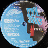 Billy Idol : Billy Idol Songs (11 Of The Best) (LP, Comp)