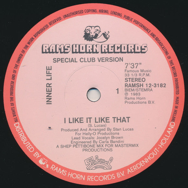 Inner Life : I Like It Like That (12", EP)
