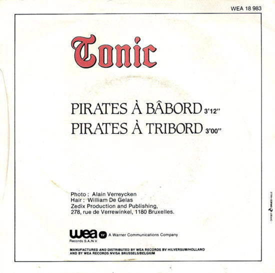 Tonic (6) : Pirates A Bâbord (7", Single)