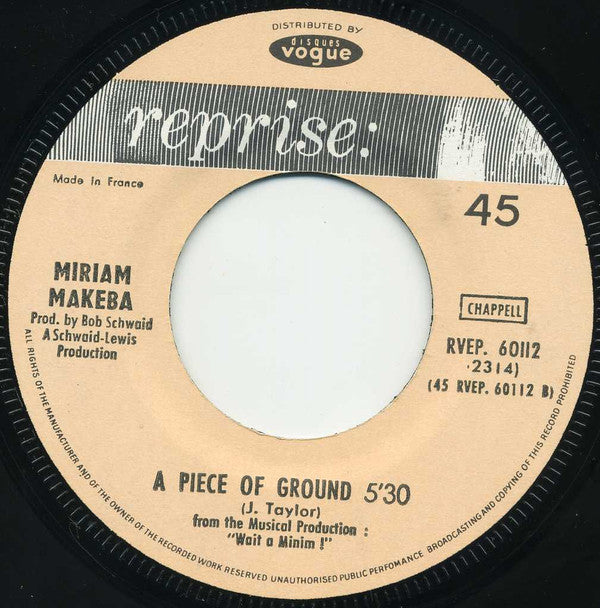 Miriam Makeba : Pata Pata (7", EP)