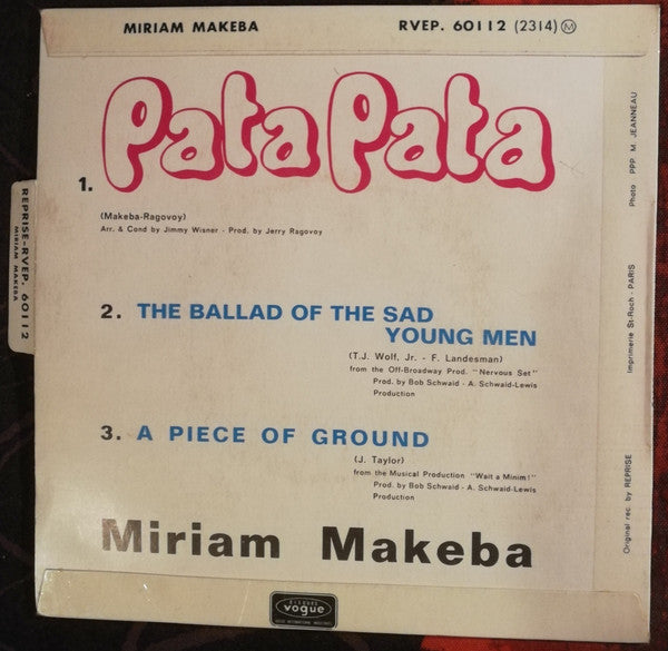 Miriam Makeba : Pata Pata (7", EP)