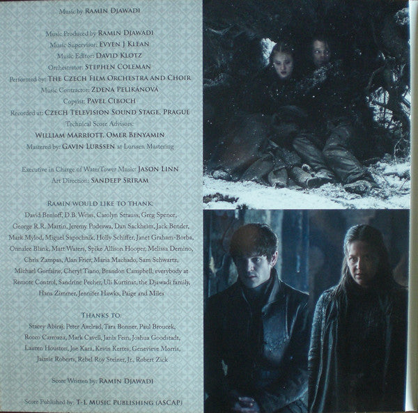 Ramin Djawadi : Game Of Thrones (Music From The HBO Series) Season 6  (LP, Tra + LP, Cle + LP, Etch, Bla + Album, Dlx, Lt)