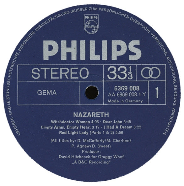 Nazareth (2) : Nazareth (LP, Album)