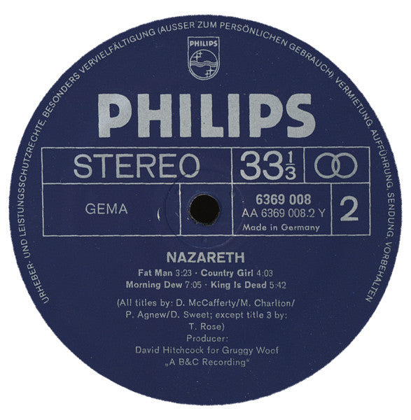 Nazareth (2) : Nazareth (LP, Album)