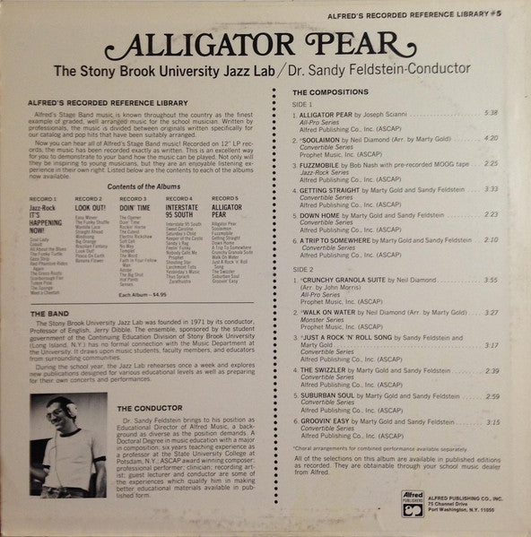 The Stony Brook University Jazz Lab : Alfred's Recorded Reference Library #5 - Alligator Pear (LP)