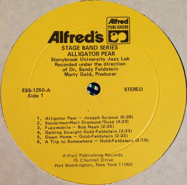 The Stony Brook University Jazz Lab : Alfred's Recorded Reference Library #5 - Alligator Pear (LP)