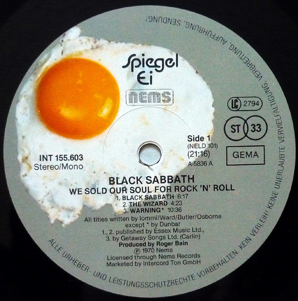 Black Sabbath : We Sold Our Soul For Rock 'N' Roll (2xLP, Comp, RE, Gat)