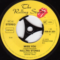 The Rolling Stones : Miss You (7", Single)