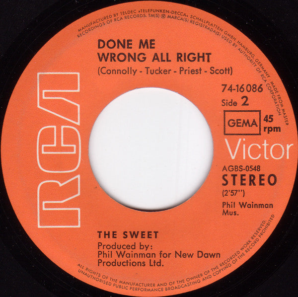 The Sweet : Co-Co (7", Single)