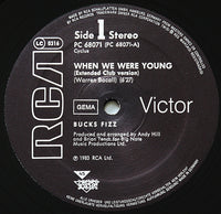 Bucks Fizz : When We Were Young (12", Maxi)
