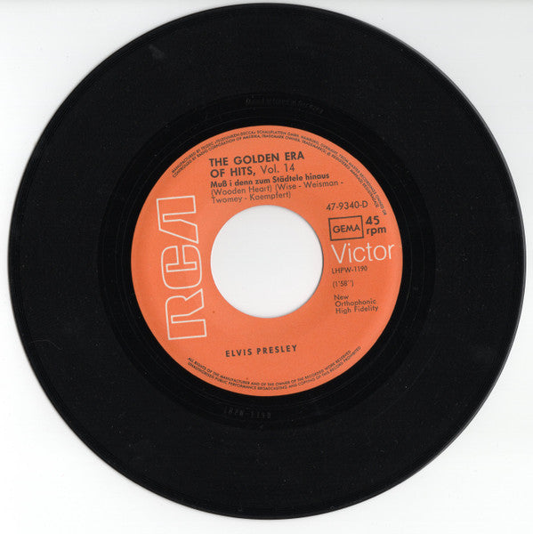Elvis Presley : Muß I Denn, Muß I Denn (Wooden Heart) / G'schichten Aus Dem Wienerwald (Tonight's All Right For Love)  (7", Single)