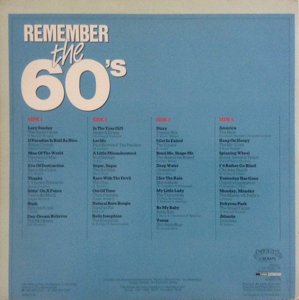 Various : Remember The 60's (Volume 2) (2xLP, Comp)