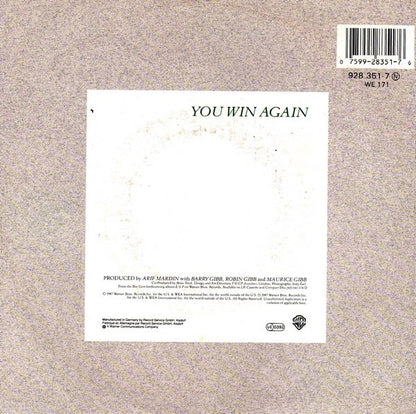 Bee Gees : You Win Again (7", Single)