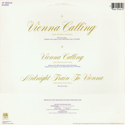 Falco : Vienna Calling (12", Single)
