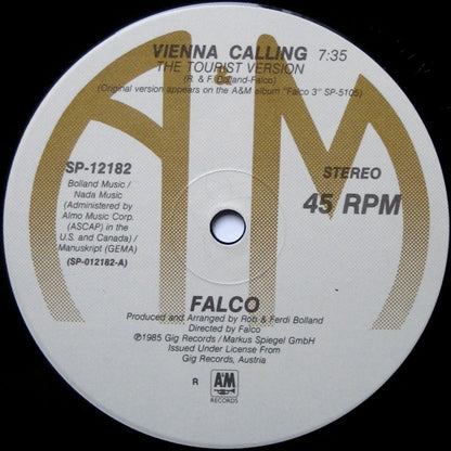 Falco : Vienna Calling (12", Single)
