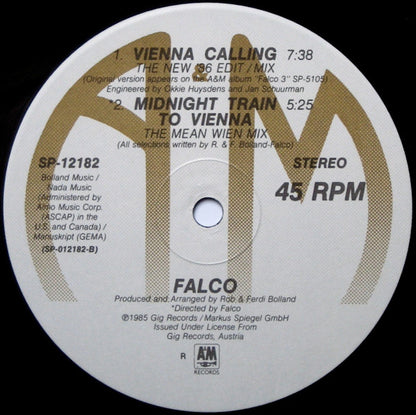 Falco : Vienna Calling (12", Single)