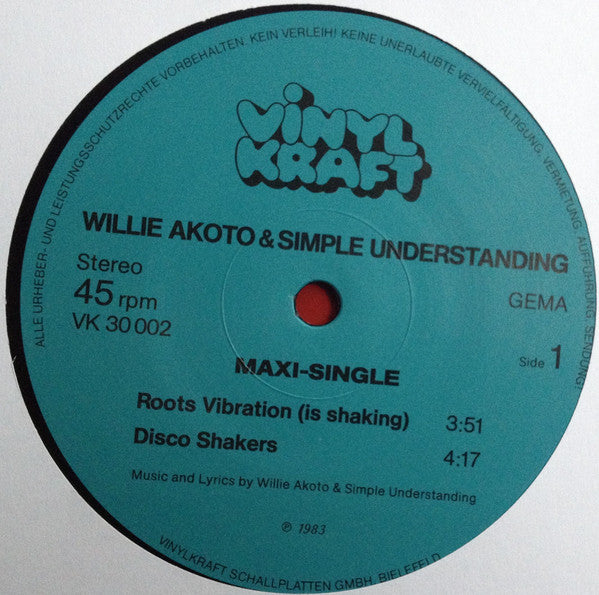 Willie Akoto & Simple Understanding : Roots Vibration (Is Shaking) (12")